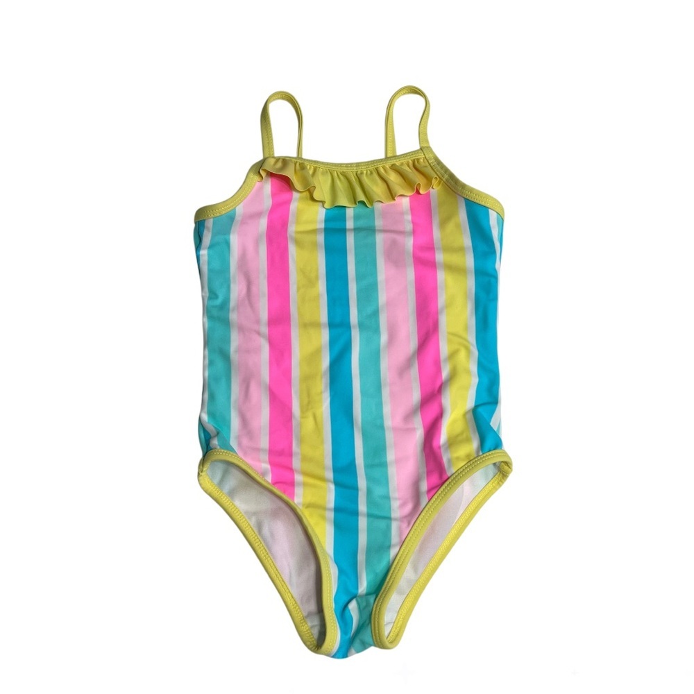 George Pink and Blue One Piece Swimsuit‎